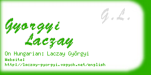 gyorgyi laczay business card