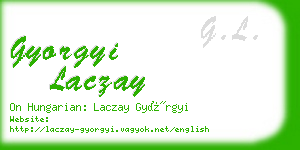 gyorgyi laczay business card